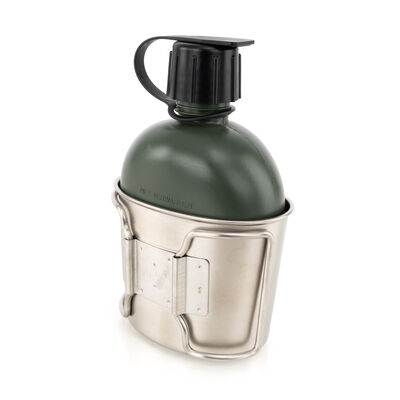 Dutch OD Canteen W/Cup, , large